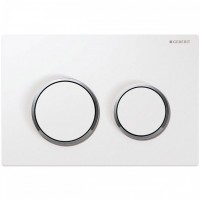 Кнопка змиву Geberit Omega20, бiлий/хром глянець (115.085.KJ.1)