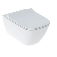Унітаз підвісний Geberit Smyle Square 500.685.01.1 Rimfree, з сидінням із кришкою