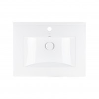 Раковина Qtap Albatross 600х470х180 White з донним клапаном QT01113060CW
