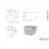Devit 3020162 UNIVERSAL Унітаз підвісний безобідковий quick-fix, soft-close