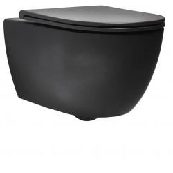 Simas Trevi TR18/F85 /TR004 Унітаз підвісний + Кришка, чорний матовий