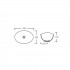 Раковина-чаша Qtap Dove 420x330x150 White QT06116062AW