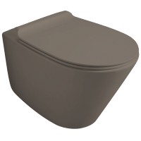 Унітаз підвісний Simas Gambassi GA18/F85 /GA004 + кришка, Moka