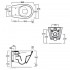 Унітаз підвісний Simas Gambassi GA18/F85 /GA004 + кришка, Moka