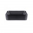 Комплект Qtap Tern: Раковина накладна прамокутна 475х370х140 мм Matt Black + Донний клапан PU03