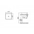 Square Умивальник білий 48*48 (0101-2486) IDEVIT