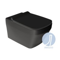 Унітаз підвісний Simas Baden Baden BB18/F87(85) nero matt