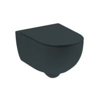 Унітаз підвісний Nic Design Pin з кришкою, Basalto matt (003709049/005712049)