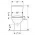 Унітаз компакт Geberit Selnova Square 503.086.00.1 Rimfre
