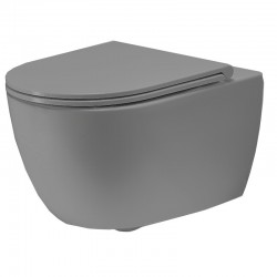 Унітаз підвісний Simas Trevi TR18/F85 /TR004 + кришка, cemento