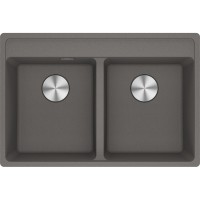 Кухонна мийка FRANKE MARIS MRG 620 TL сірий камінь, врізний монтаж (114.0661.784) 760х510 мм.