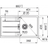 Кухонна мийка FRANKE CENTRO CNG 611-86 чорна матова, оборотна (114.0701.820) 860х500 мм.
