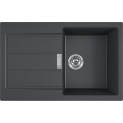 Кухонна мийка FRANKE SIRIUS 2 S2D 611-78 оборотна, чорна (143.0621.190) 780х500 мм.