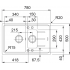 Кухонна мийка FRANKE BASIS BFG 651-78 оборотна, бежева (114.0272.633) 780х500 мм.