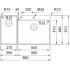 Кухонна мийка FRANKE BOX CENTER BWX 220-54-27 мала чаша ліворуч (127.0538.260) 860х510 мм.