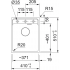 Кухонна мийка FRANKE MARIS MRG 610-37 TL чорна матова, врізний монтаж (114.0668.864) 410х510 мм.