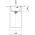 Кухонна мийка FRANKE MARIS MRG 610-37 TL чорна матова, врізний монтаж (114.0668.864) 410х510 мм.