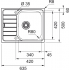 Кухонна мийка FRANKE SPARK SKL 611-63, оборотна (101.0598.808) 635х500 мм.