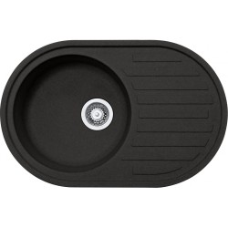 Кухонна мийка FRANKE RONDA ROG 611, оборотна, онікс (114.0668.599) 770х500 мм.
