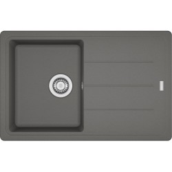 Кухонна мийка FRANKE BASIS BFG 611-78 оборотна, сірий камінь (114.0565.087) 780х500 мм.