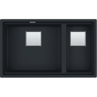 Кухонна мийка FRANKE KUBUS 2 KNG 120 чорна матова (125.0631.520) 760х460 мм.