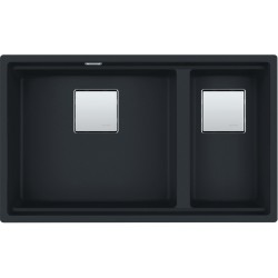 Кухонна мийка FRANKE KUBUS 2 KNG 120 чорна матова (125.0631.520) 760х460 мм.