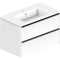 Тумба з раковиною Devit 332080W Comfort 80 см. біла