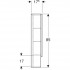 Дзеркальна шафа Geberit Selnova 501.264.00.1 (60 см.)