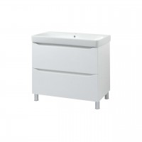 Тумба з умивальником Air-line Smile Square SM-90 НБ+500.251.01.1 White matt