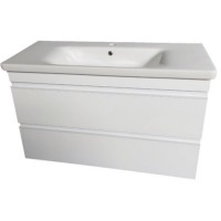 Тумба з раковиною Devit 753100W Frame 100 см. біла