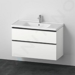 Тумба + раковина Duravit D-Neo DE012201818 100 см. Білий мат