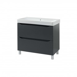 Тумба з умивальником Air-line Smile Square SM-90 НС+500.251.01.1 Grey matt