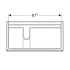 Geberit Xeno2 500.515.00.1 Тумба під раковину 90 см.