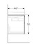 Geberit Xeno2 500.515.00.1 Тумба під раковину 90 см.