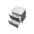 Тумба з умивальником Air-line Smile Square SM-60 ПС+500.229.01.1 Grey matt