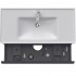 Тумба + раковина Duravit D-Neo DE012004949 100 см. матовий графіт