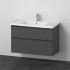 Тумба + раковина Duravit D-Neo DE012004949 100 см. матовий графіт