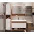 Дзеркальна шафка Radaway Silvia M43080-12-03 80 см. Oak mat