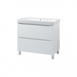 Тумба з умивальником Air-line Smile Square SM-75 НБ+500.249.01.1 White matt