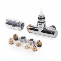 Набір вентилів для рушникосушки Terma Set Of Valves правий, хром WRZT5G6-CR