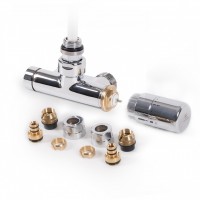 Набір вентилів для рушникосушки Terma Set Of Valves лівий, хром WRZT5G5-CR