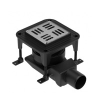 Душовий трап Waterway Spot X 10х10, корпус сірий (WSX100001G2)