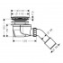 Сифон для піддону HANSGROHE Staro 60056000 Ø 90