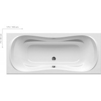 Ванна прямокутна Ravak Campanula Ii CB21000000 180х80 см.