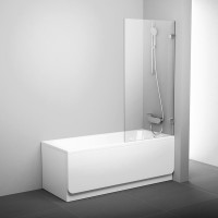 Шторка для ванни Ravak City Slim 7U840A00Z1 BVS1-80 Transparent