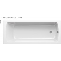 Ванна прямокутна Ravak Classic CC51000000 170х70 см.