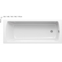Ванна прямокутна Ravak CC31000000 Classic Ii 150х70