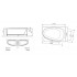 Каркас для ванни Am Pm Bliss L W53A-170L115W-R (170x115 лів.)