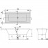 Villeroy & Boch Targa Plus uBA180NES2V-01 Ванна прямокутна 180х80 см.
