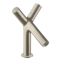 Змішувач AXOR Starck 130 Pin для умивальника, Brushed Nicel (10030820)